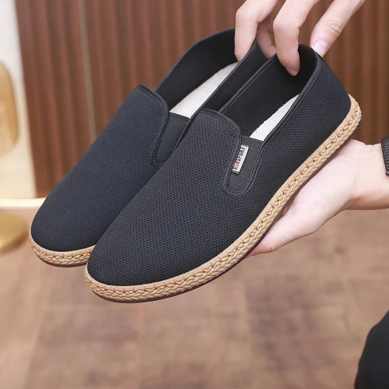 Ansoff men's lightweight breathable slip-on casual shoes with soft sole, anti-skid outsole, and comfortable soft in a neutral color