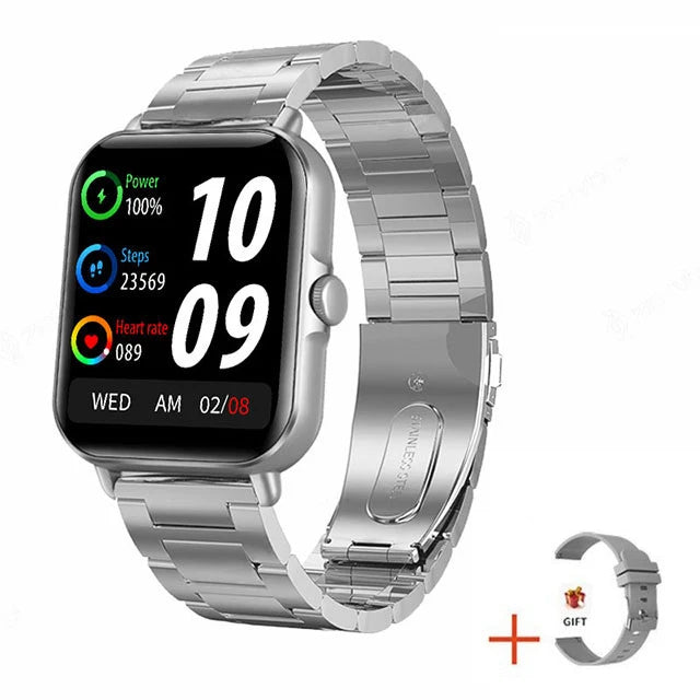 2025 2.01'' Smart Watch BT Call Play Music Heart Monitor Smartwatch Fitness Clock Digital Sports Watches for Men Women Android