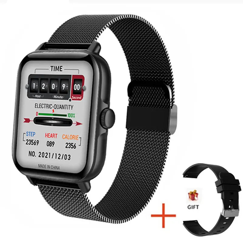 2025 2.01'' Smart Watch BT Call Play Music Heart Monitor Smartwatch Fitness Clock Digital Sports Watches for Men Women Android