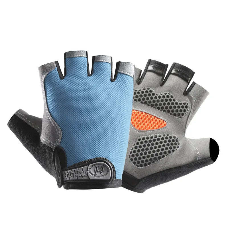 Gym Gloves Fitness Training Fingerless Women Men Bodybuilding Exercise Sports Gloves for Cycling Bicycle Anti Slip Breathable