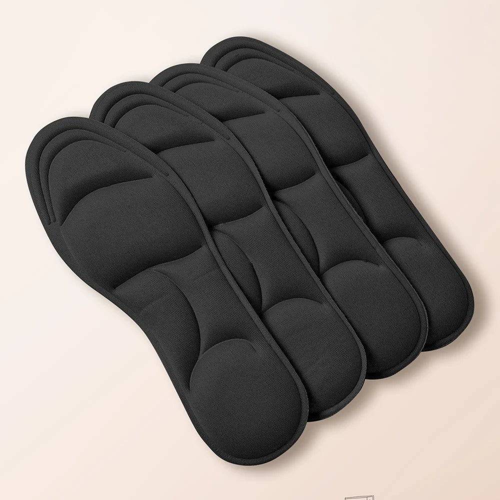Pair of Ansoff 5D massage memory foam insoles with breathable cushioning for sports, running, and orthopedic shoe comfort.
