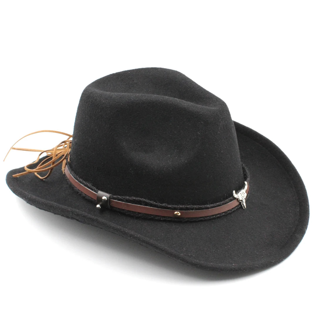 Unisex kids western cowboy hat by Ansoff with a cowgirl style, ideal for costumes, Halloween, Christmas, or birthday parties.