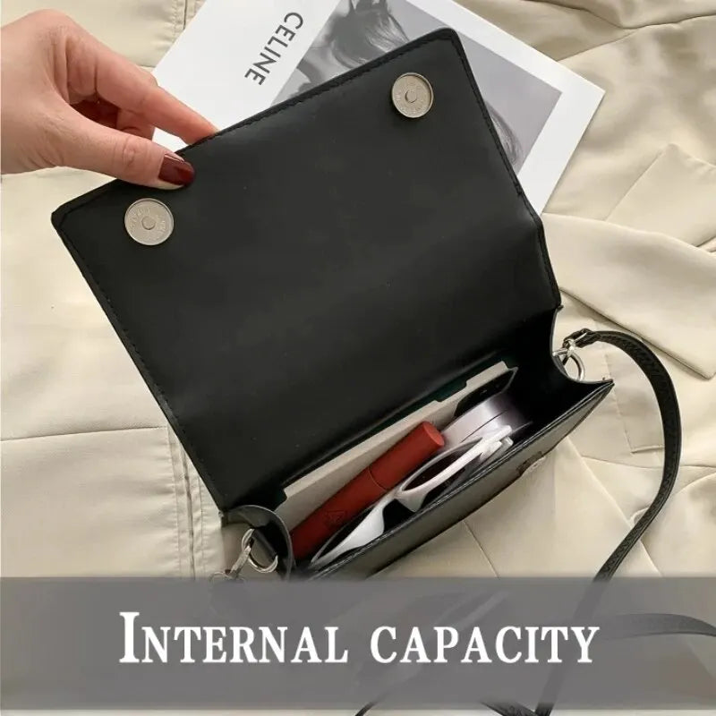 Fashion Brand Designer Women Shoulder Bag Small PU Leather Female Crossbody Bag Trend Classic Handle Handbag Women - Acros