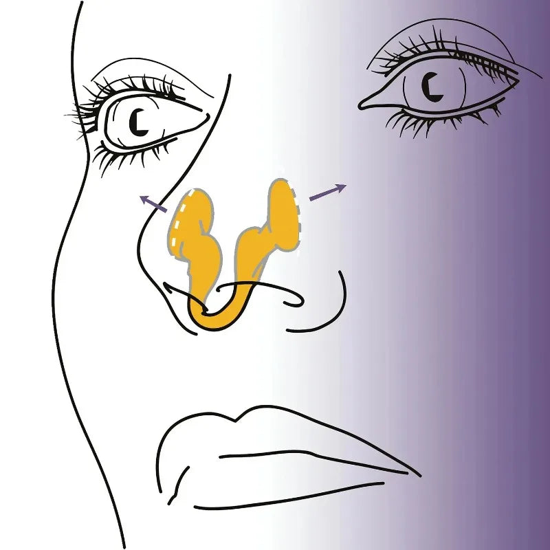 Ansoff mini silicone nose clip for snoring prevention, designed to reduce snoring and improve sleep quality.