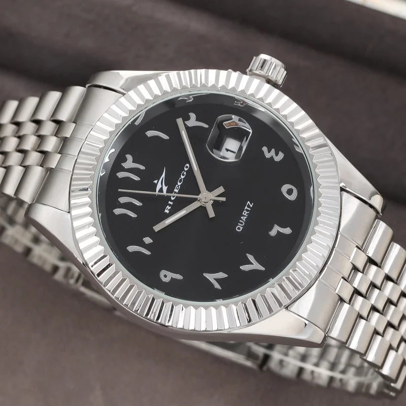 Fashion Men's Watches Date High-end Luxury Casual Sport Clock Classic Business Quartz Male Stainless Steel Wristwatches - Acros