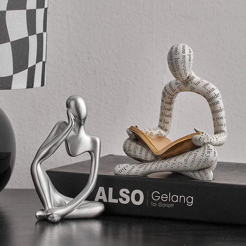 Original design art couple character small ornament TV cabinet wine cabinet living room home car ornament
