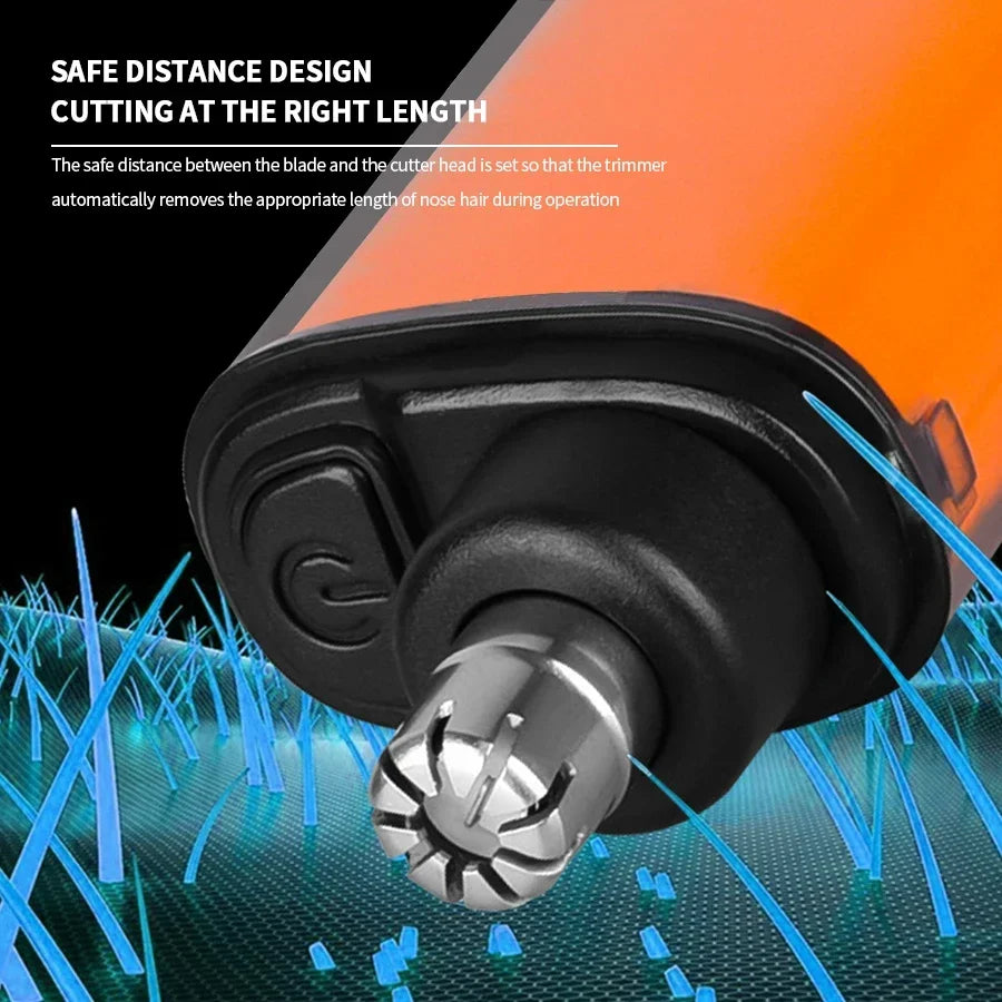 2 In 1 Electric Portable Ear And Nose Hair Trimmer Clipper 2024 Professional Painless Portable Eyebrow For Men - Acros