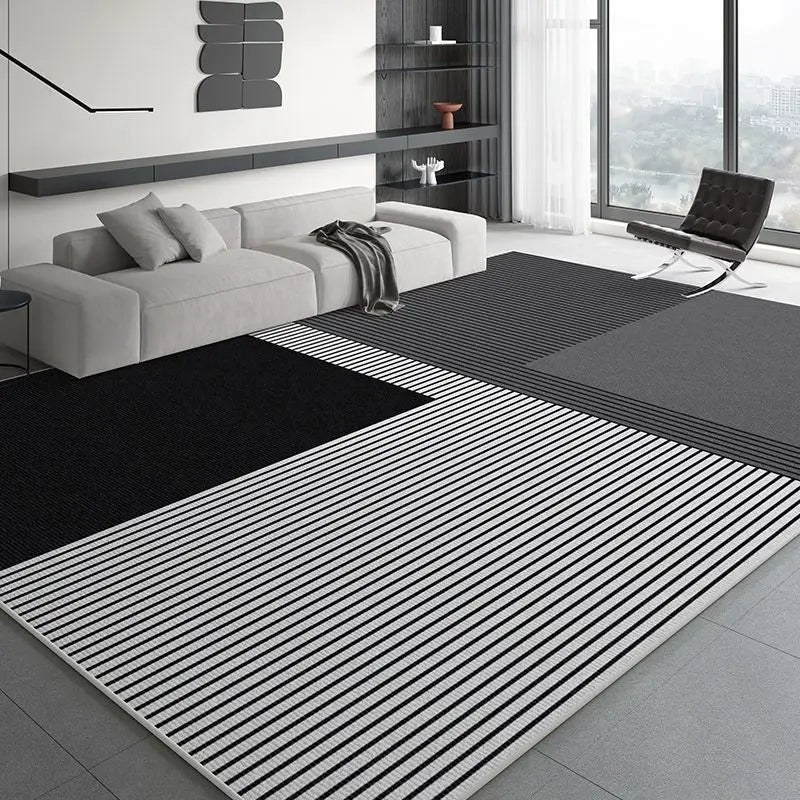 VIKAMA Minimalist And Luxurious Nordic Carpet Home Decor, Non-Slip And Stain-Resistant Floor Mats For Living Room And Bedroom