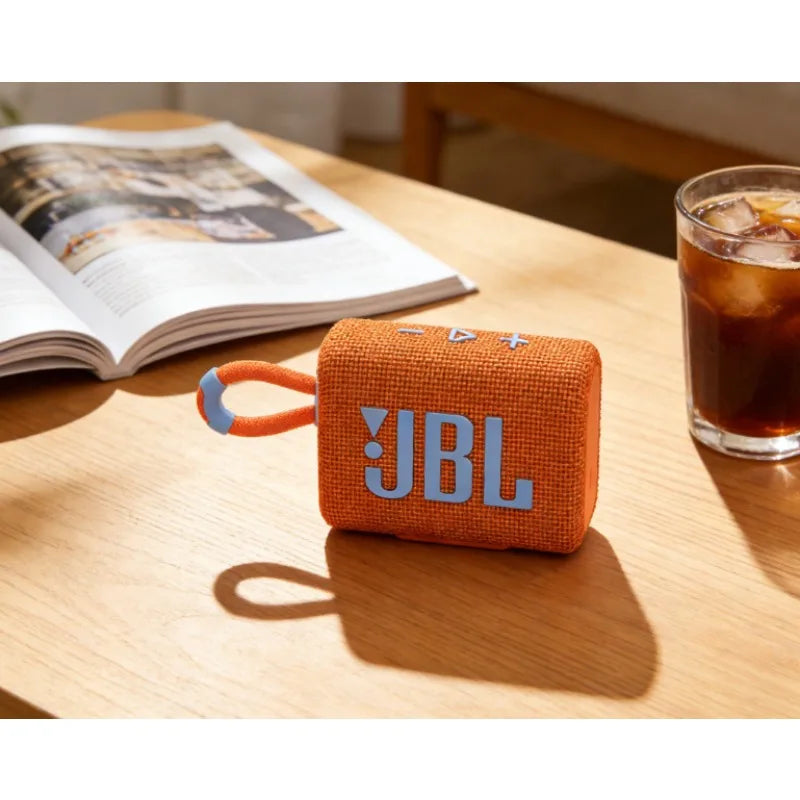 JBL GO3 Portable Bluetooth Speaker, IP67 Waterproof, Powerful Bass Mini Wireless Audio for Outdoor Home Daily Use