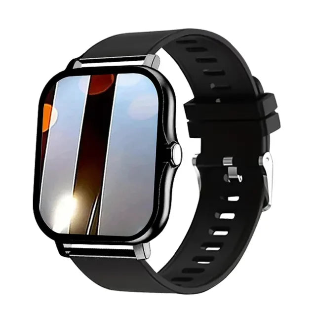 Ansoff 1.83-inch sport smart watch with fitness, health monitoring, waterproof design, wireless call function for men and women.