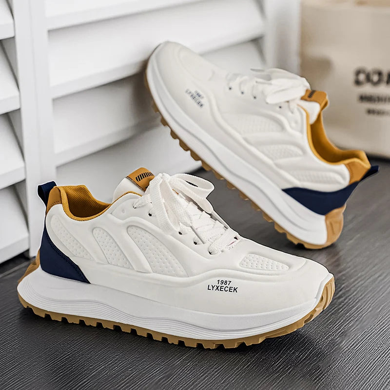 Men's Shoes 2026 Spring New Arrival Low Cut Soft Soled Breathable Walking Shoes Men's Trendy Casual Sports Shoes Male Trainers - Acros