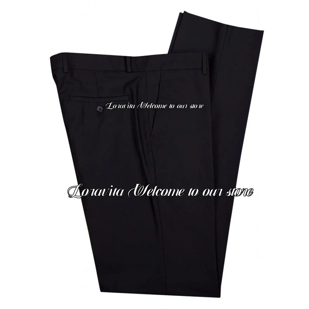 Elegant men's tuxedo suit by Ansoff featuring slim fit tuxedo blazer and pants, perfect for prom, wedding, or formal party.