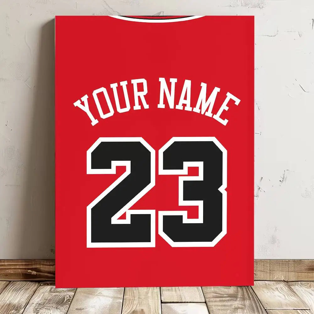 High-quality waterproof football jersey name poster wall art sticker by Ansoff for bar or living room decor.