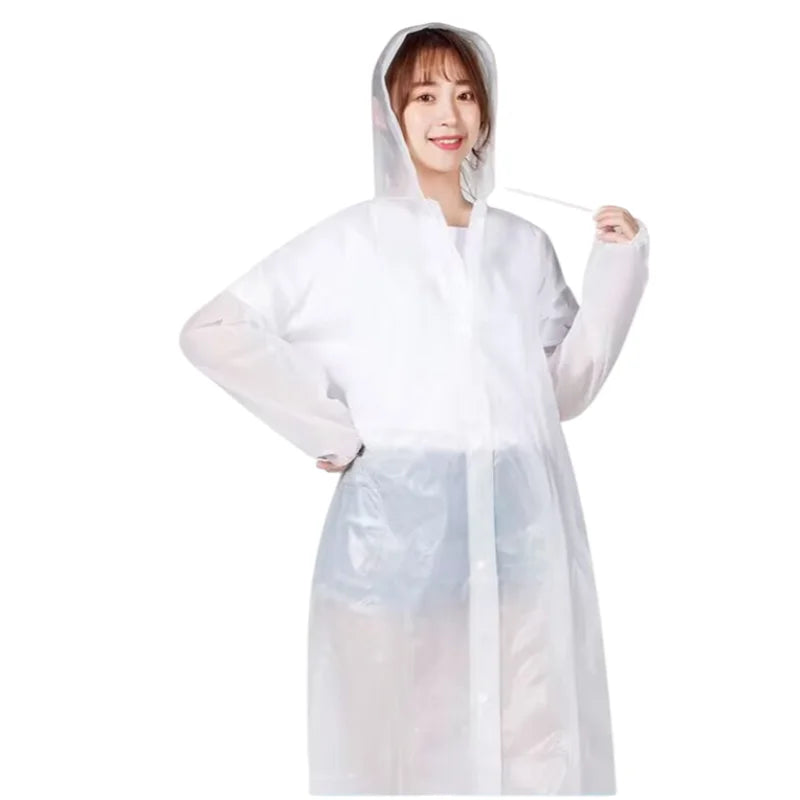 Fashion Adult Raincoat Thickened Waterproof Kids EVA Rain Coat Clear Transparent Suit Raincoats Tour Waterproof Rainwear