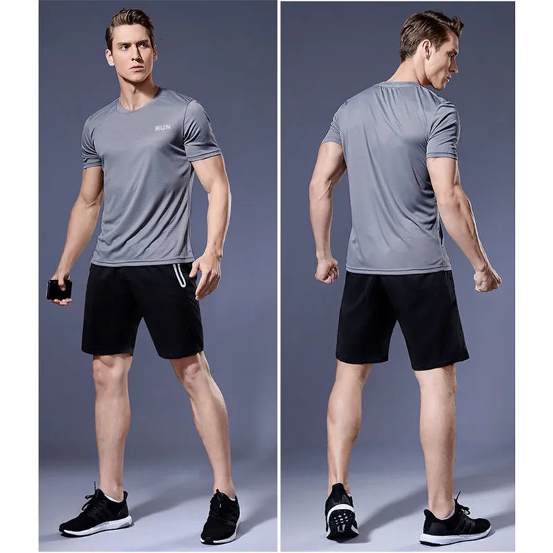 Men's white summer football jersey by Ansoff, short sleeve casual t-shirt for training, gym, and soccer activities.