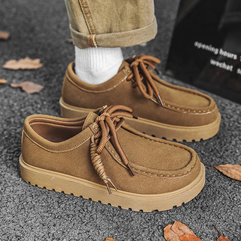 Men's casual outdoor shoes by Ansoff with soft soles, anti-slip design, and comfort for spring and summer walking.
