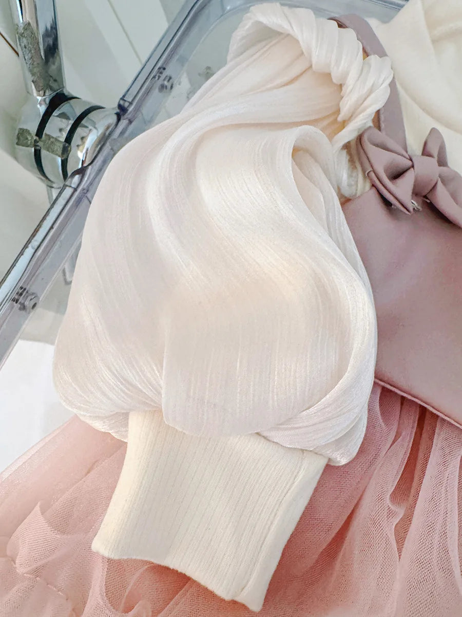 Newborn Baby Girl Dress Clothes 2025 Autumn Toddler Girls Long Sleeve Princess Birthday Dresses for Baby Infant Clothing