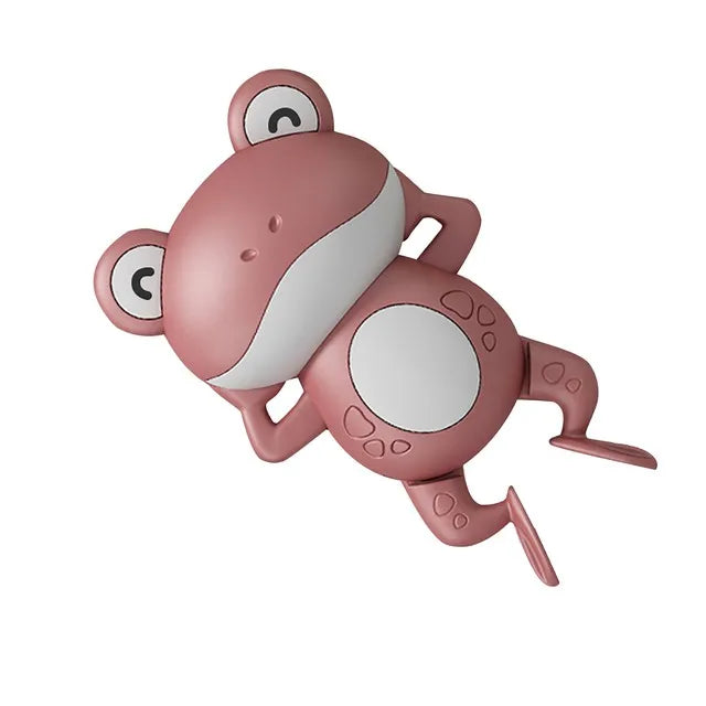 Cute frog-themed baby bath toy by Ansoff, colorful swimming bath toy for children, with clockwork features for infant play.