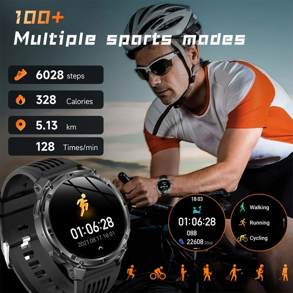 New T-Rex3 Ultra 1100mAh Battery Smart Watch GPS Track Compass IP69K Waterproof Sports tracker Outdoors Military Smartwatches - Acros