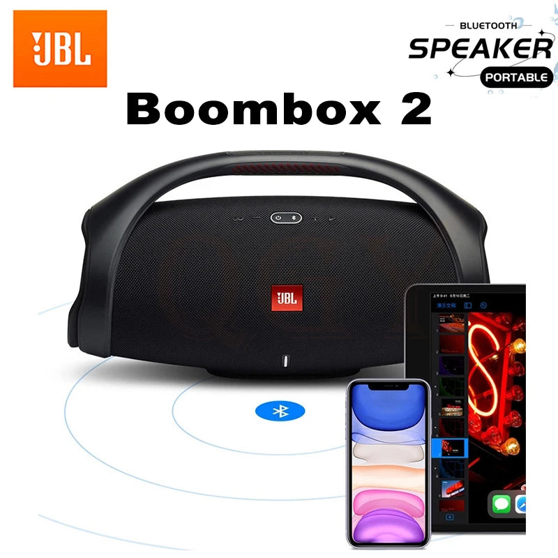 Original JBL Boombox 2 Bluetooth Wireless Speaker Outdoor High-power Portable Dustproof and Waterproof Subwoofer Boombox2