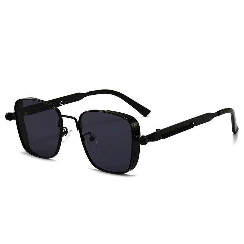 2025 Polarized Sunglasses Men High End Handsome Driving Special Anti UV High Quality Metal Punk Fashion Trends Sunglasses - Acros