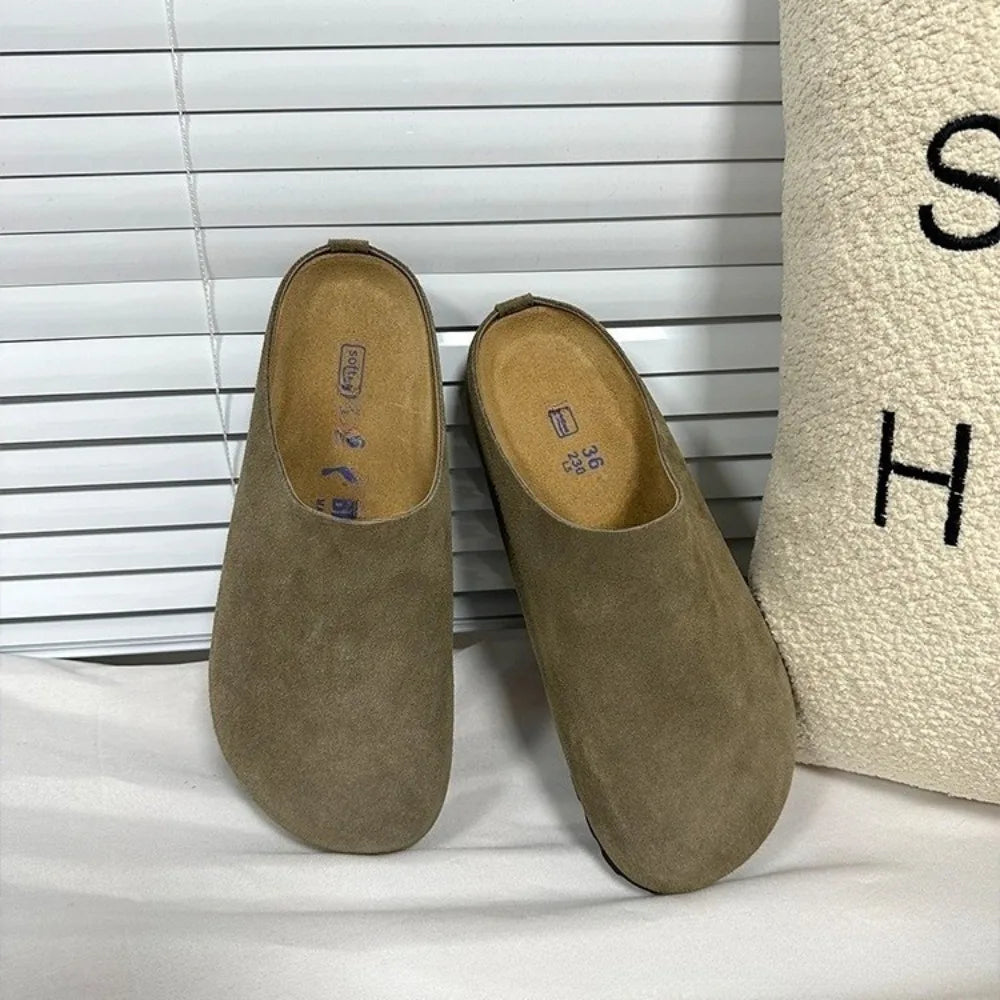 Slip-on closed-toe shoes, casual shoes for men and women, couple's style half-slip shoes - Acros