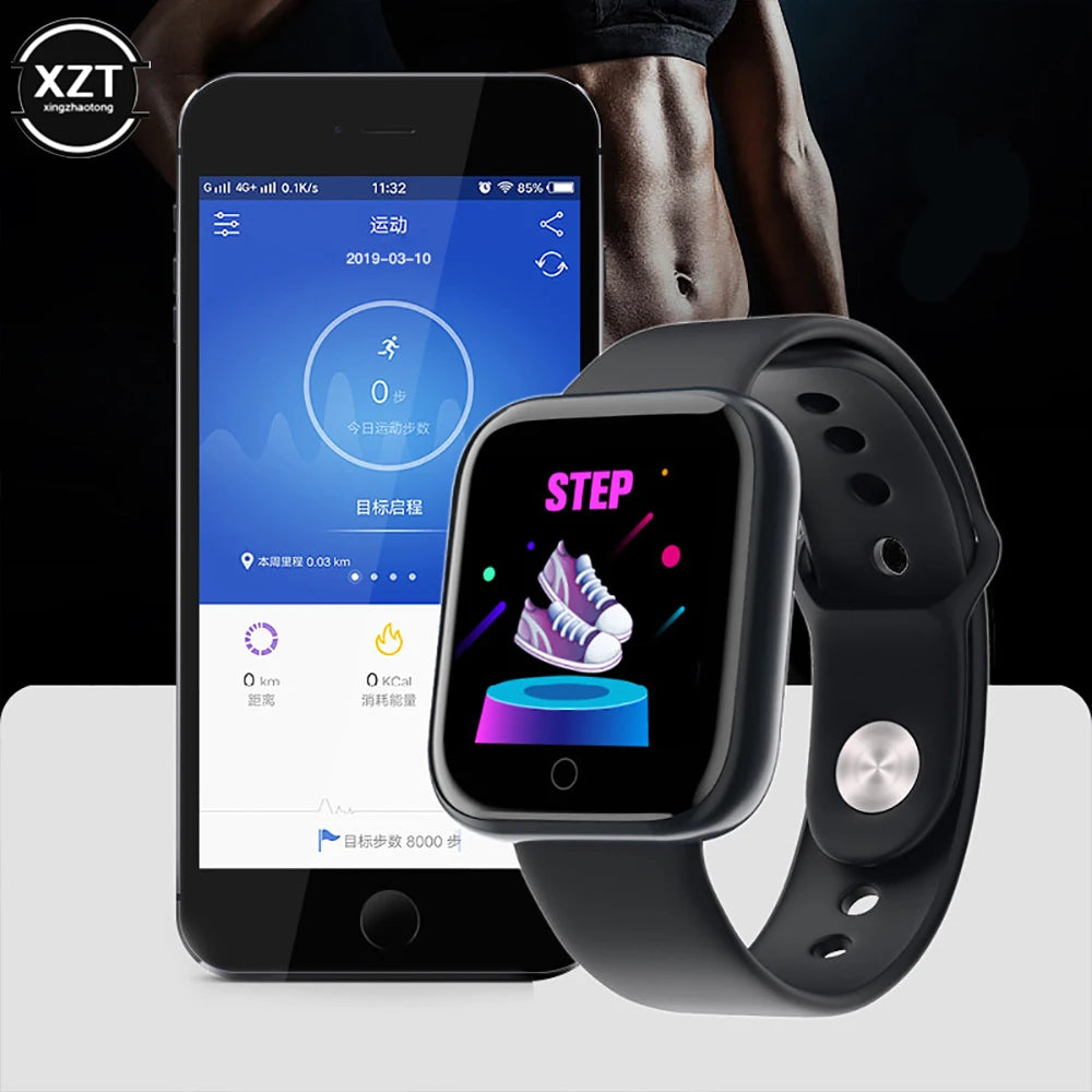 D20 Color Screen Smart Bracelet for Women Men's Multi-functional Smart Watch Y68 Heart Rate Blood Pressure Monitoring Watches