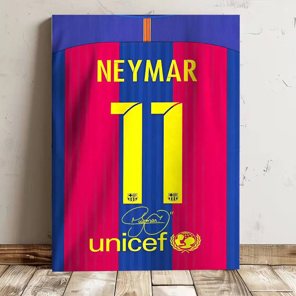 High-quality waterproof wall art sticker of a football jersey name poster by Ansoff, ideal for bar or living room decor.