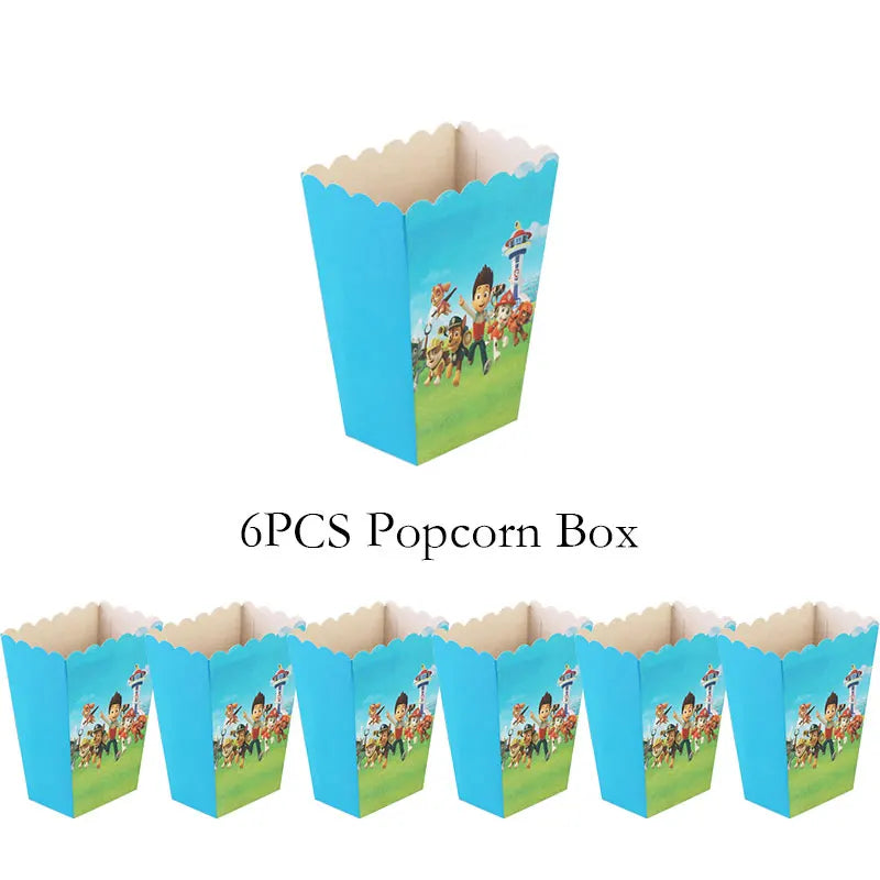Paw Patrol Birthday Decoration Party Supplies Set Balloons Backdrop Plate Cup Cake Topper Paw Patrol Stickers Banner Party Favor