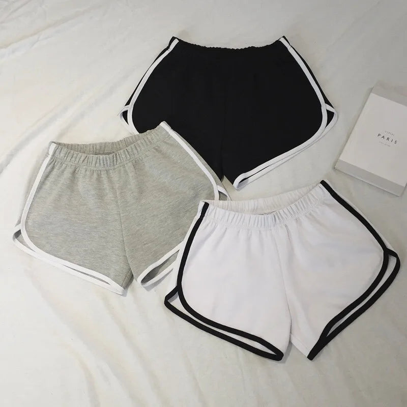 Elastic Shorts for Women, Loose Fitting, Quick Drying, Summer Thin Running, Fitness, Leisure, and Anti External Wear. Instagram - Acros