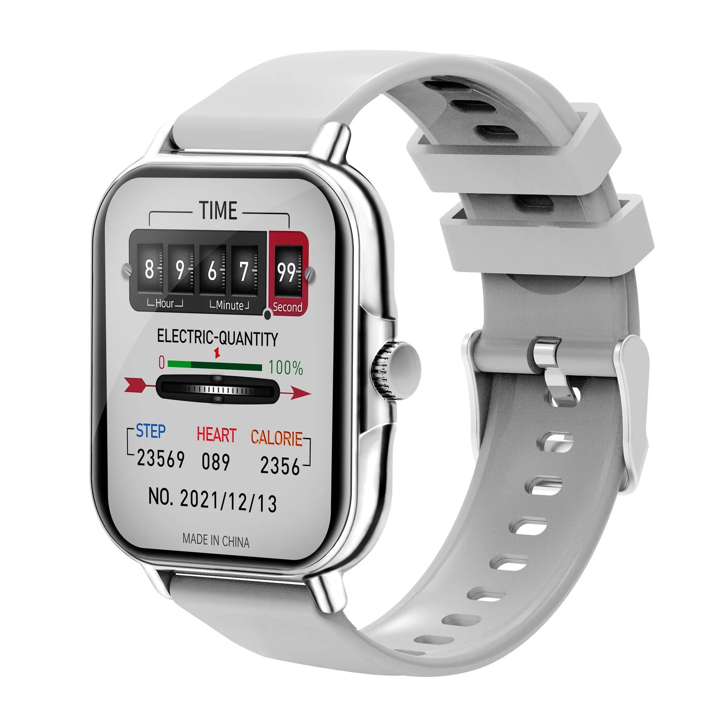 2025 2.01'' Smart Watch BT Call Play Music Heart Monitor Smartwatch Fitness Clock Digital Sports Watches for Men Women Android