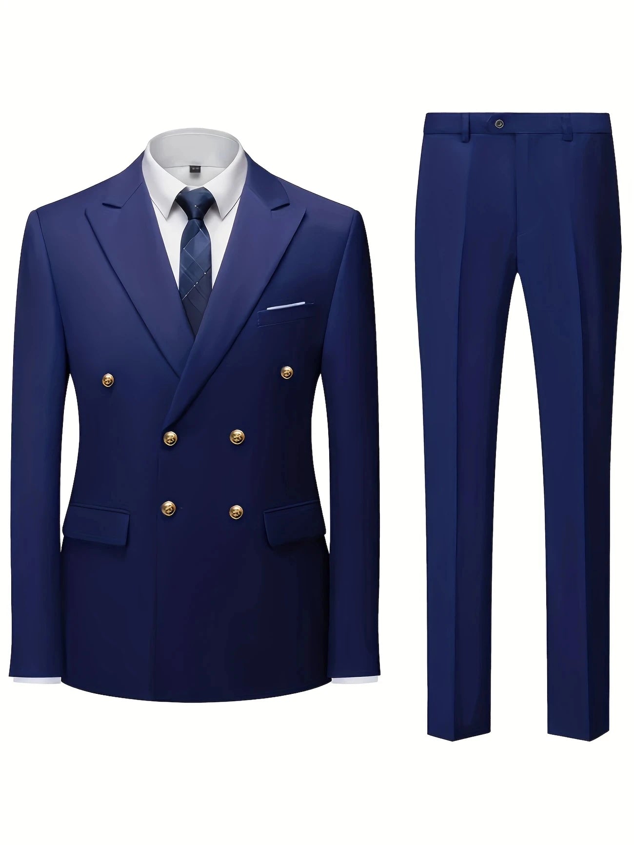 Men's Ansoff 2-piece suit with jacket and trousers, stylish and high-quality for weddings, parties, or formal events.