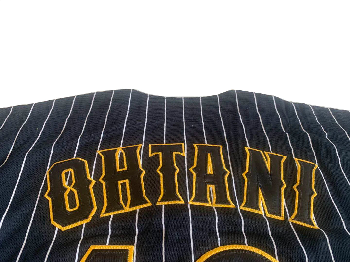 White and black 2024 Japan Ohtani baseball jersey by Ansoff with embroidery, breathable fabric, oversized outdoor sportswear.