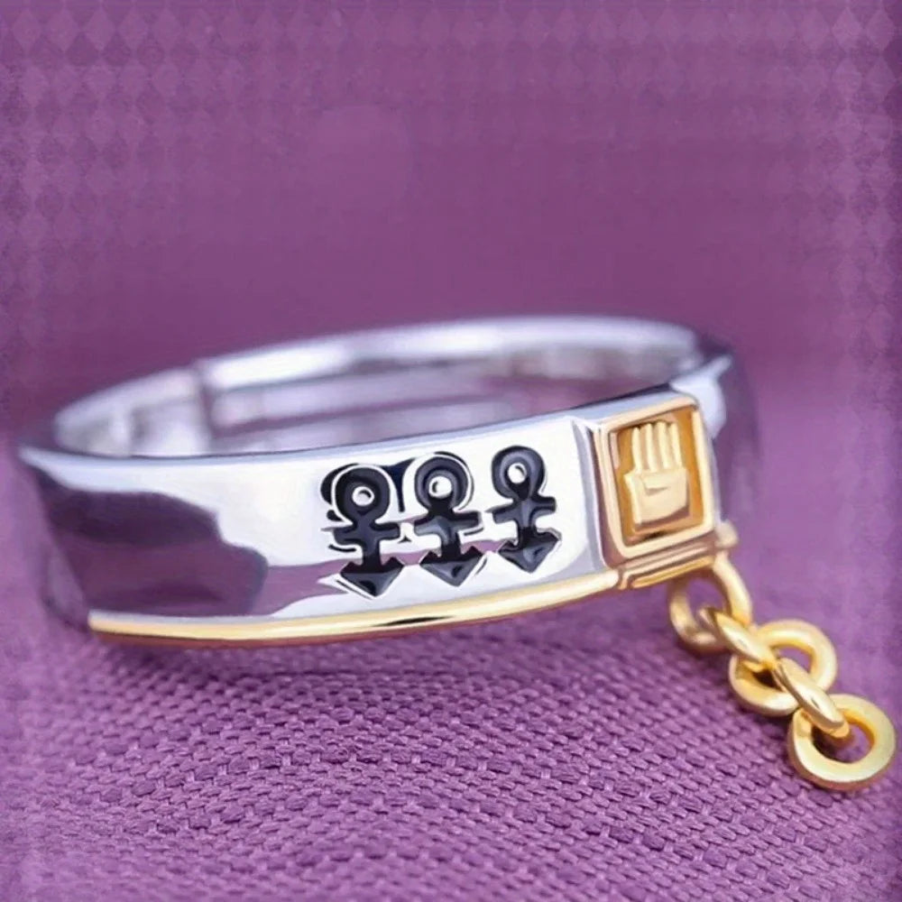 2024 Unique Punk Fashion Personality Retro Style Three-dimensional Ring European Pattern Artificial Ring Jewelry Wholesale