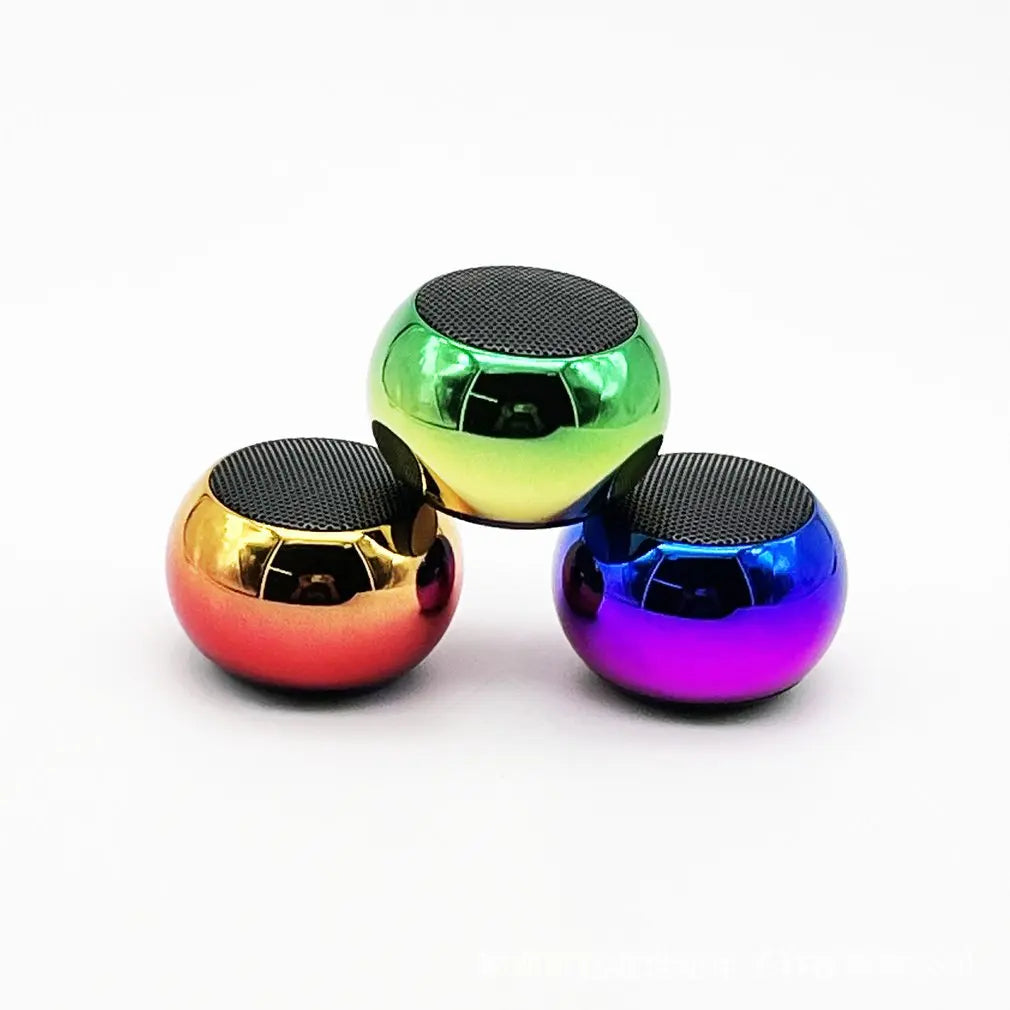 Wireless Bluetooth Speaker Portable Small Steel Gun Metal Heavy Stereo Surround Subwoofer Outdoor Mini Bluetooth Small Speaker - Acros